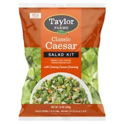 Taylor Farms Classic Caesar Salad Kit with Creamy Caesar Dressing 10 oz