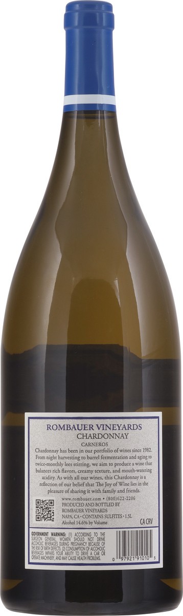 slide 4 of 13, Rombauer Vineyards Chardonnay 1.5 l, 1.5 liter