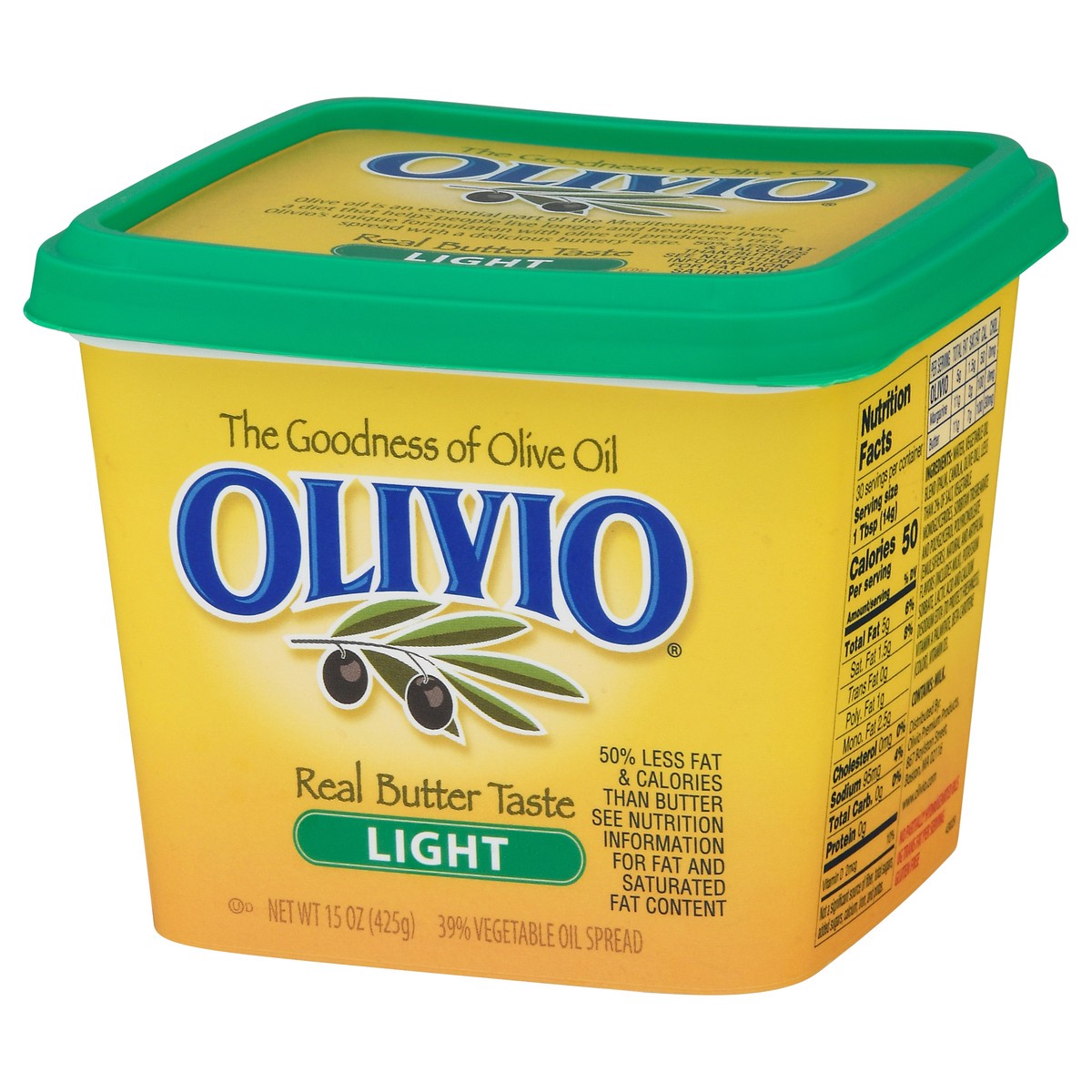 slide 7 of 9, Olivio Light Olive Oil Spread Bowl, 15 oz