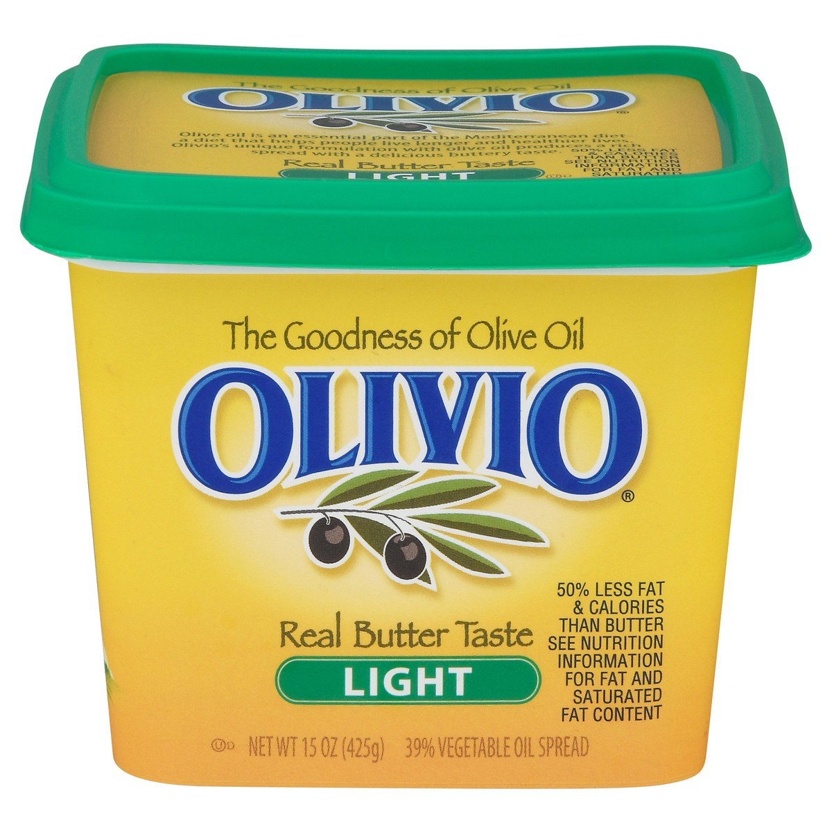 slide 1 of 9, Olivio Light Olive Oil Spread Bowl, 15 oz