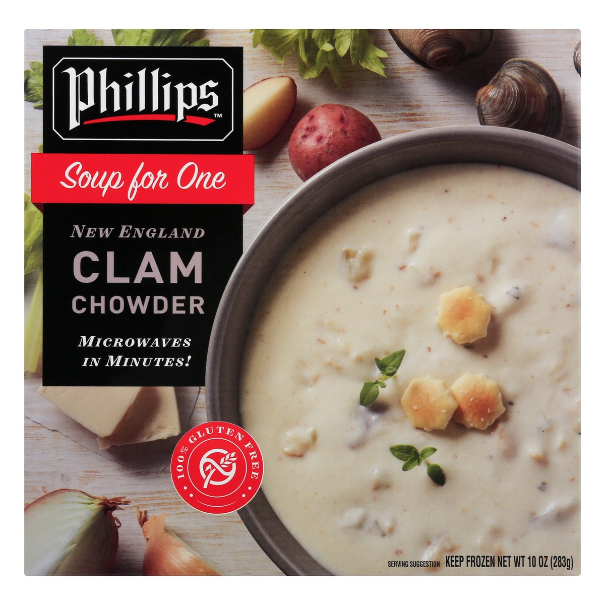 slide 1 of 1, Phillips New England Clam Chowder, 10 oz