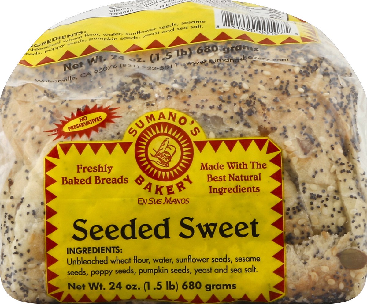 slide 3 of 5, Sumanos Bakery Bread 24 oz, 24 oz