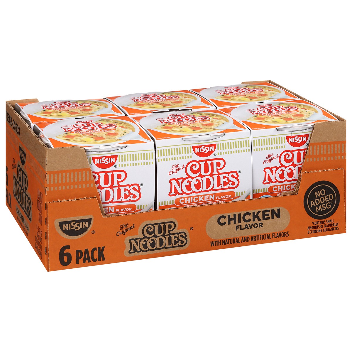 slide 4 of 9, Nissin Cup Noodles Chicken Flavor Ramen Noodle Soup 6 - 2.25 oz Cups, 6 ct