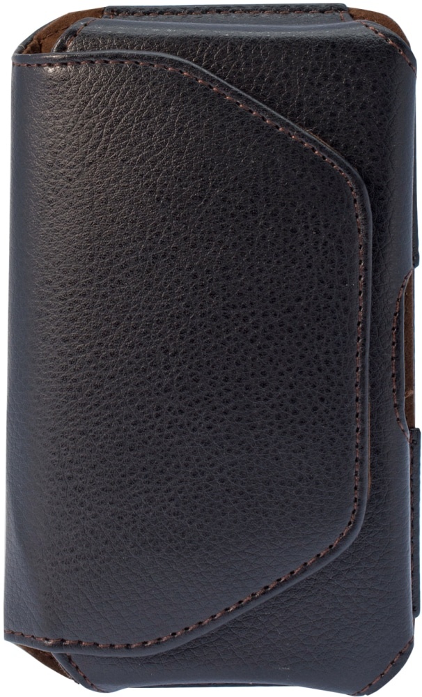 slide 1 of 1, Zgear Premium Horizontal Leather Pouch For Large Smartphones - Black, 1 ct