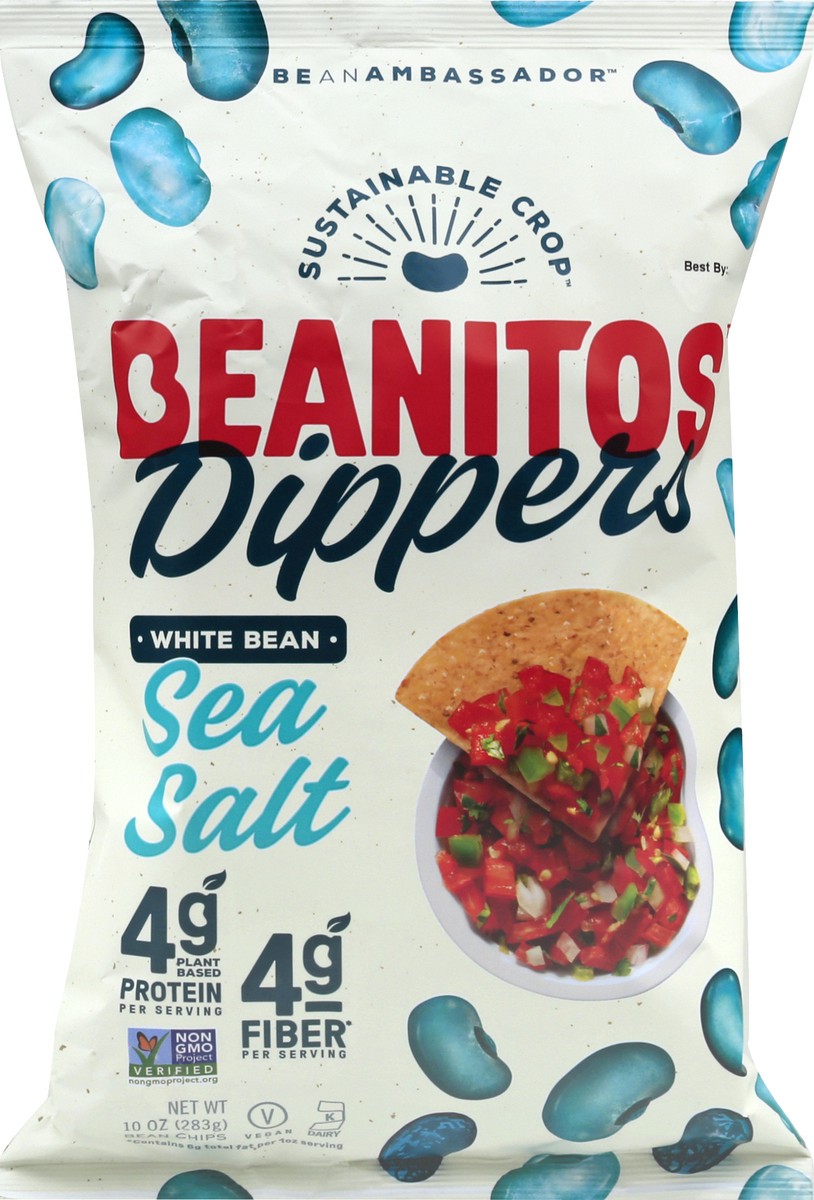 slide 7 of 8, Beanitos Sea Salt White Bean Chips 10 oz, 10 oz