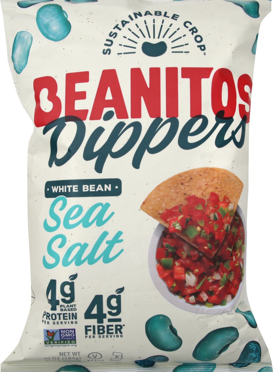 slide 1 of 8, Beanitos Sea Salt White Bean Chips 10 oz, 10 oz