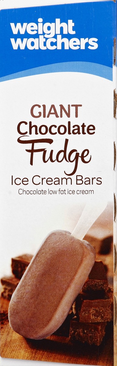 slide 2 of 4, Weight Watchers Ice Cream Bars Giant Chocolate Fudge Low Fat, 6 ct