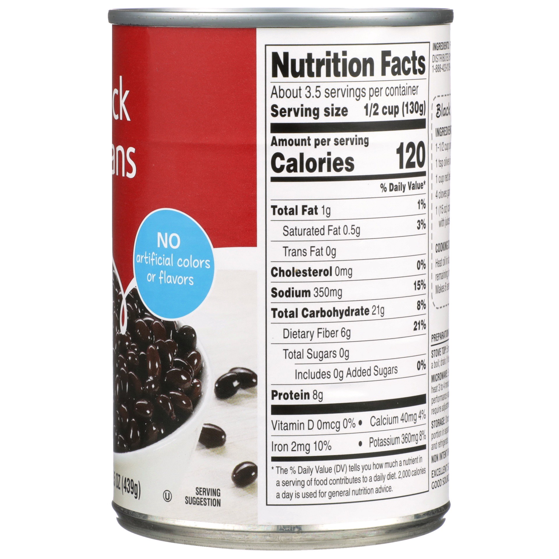 slide 5 of 6, Food Club Black Beans, 15.5 oz