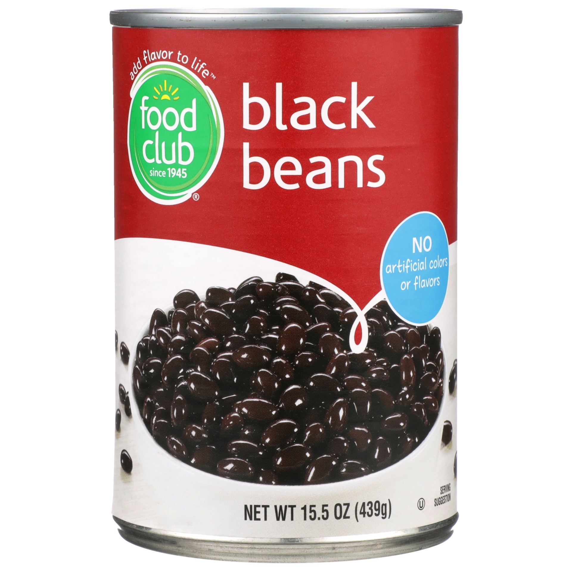 slide 1 of 6, Food Club Black Beans, 15.5 oz