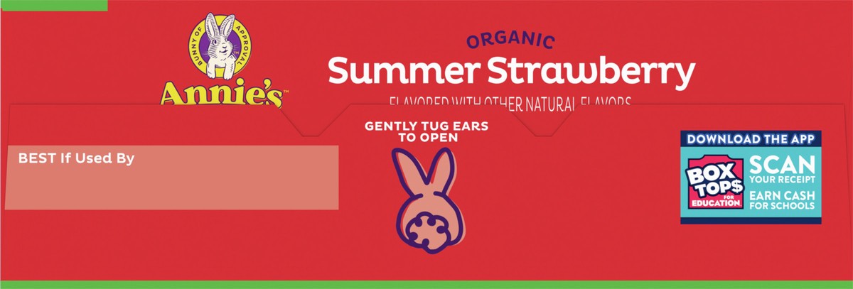 slide 3 of 9, Annie's Organic Bunny Fruit Flavored Snacks, Summer Strawberry, Gluten Free, Value Pack, 22 Pouches, 15.4 oz, 22 ct