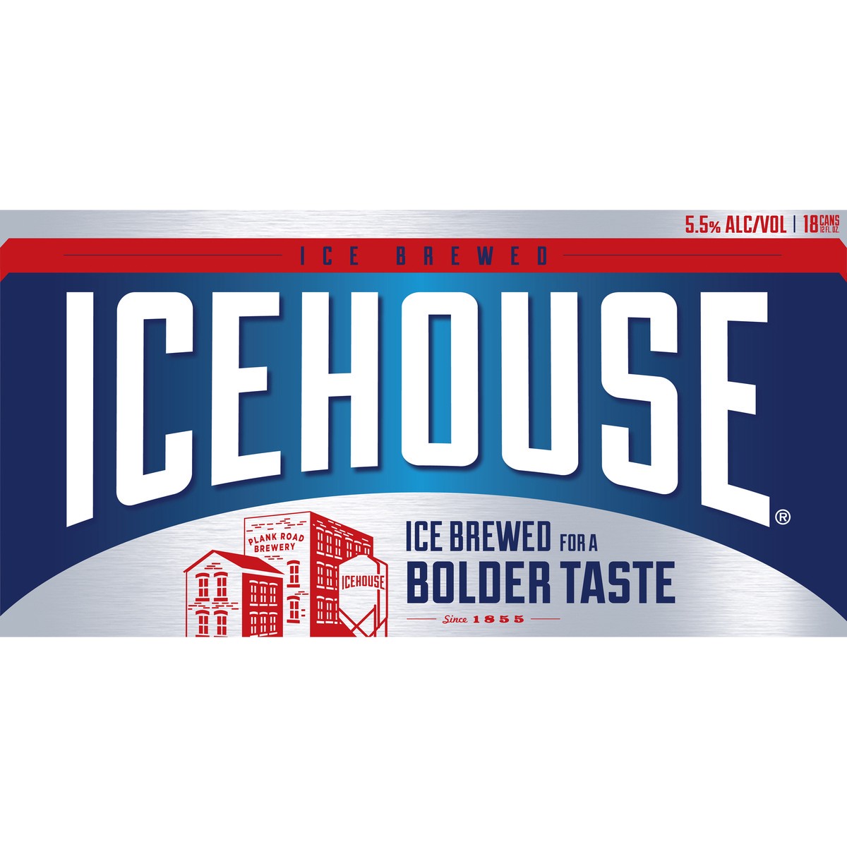 slide 2 of 9, Icehouse Beer, American Lager, 18 Pack, 12 fl. oz. Cans, 5.5% ABV, 12 fl oz
