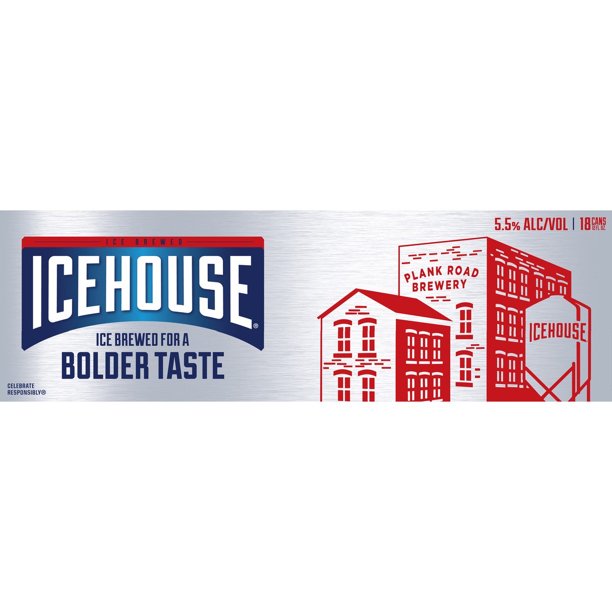 slide 9 of 9, Icehouse Beer, American Lager, 18 Pack, 12 fl. oz. Cans, 5.5% ABV, 12 fl oz