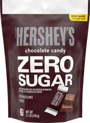 Hershey's Zero Sugar Chocolate Candy Bag, 5.1 oz