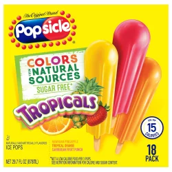 Popsicle Sugar Free Tropicals Ice Pops