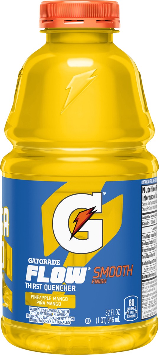 slide 1 of 5, Gatorade Flow Smooth Finish Pineapple Mango Thirst Quencher - 32 oz, 32 oz