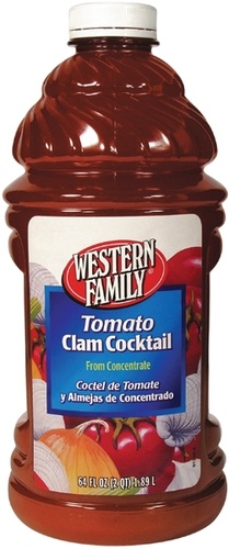 slide 1 of 1, Western Family Tomato Clam Cocktail Juice - 64 oz, 64 oz