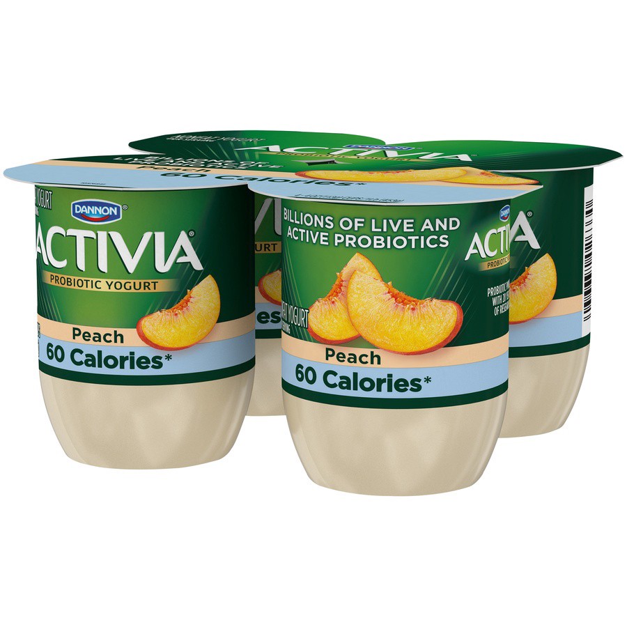 slide 8 of 9, Dannon Activia Light Peach, 4 oz