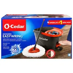 O-Cedar Easywring Microfiber Spin Mop & Bucket System 1 ea