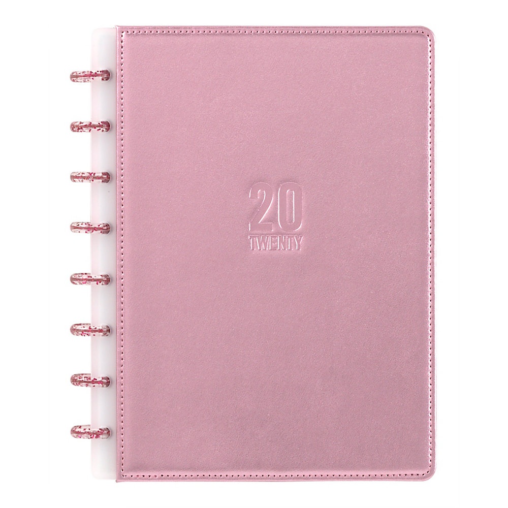 slide 1 of 1, TUL Custom Note-Taking System Discbound Monthly Planner, Limited Edition Millennial Pink, January To December 2020, TULjrplnr-Lea-Pk, 1 ct
