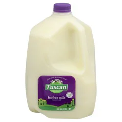 Tuscan Dairy Fat Free Milk with Vitamin A and Vitamin D, Skim Milk Gallon - 1 Jug