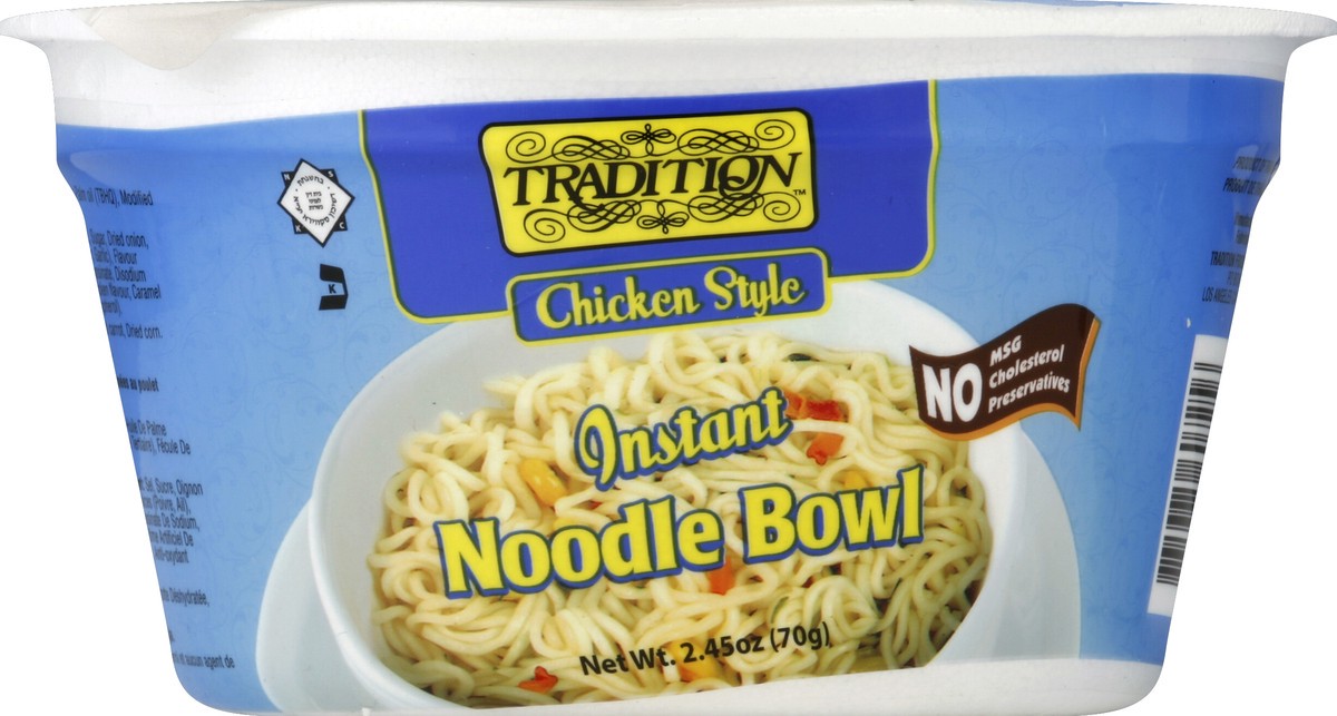 slide 3 of 3, Tradition Chicken Flavor Instant Noodle Bowl, 2.45 oz