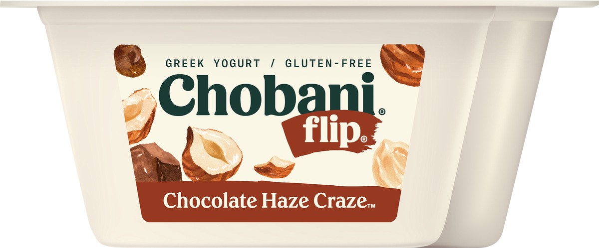 slide 3 of 9, Chobani Flip Low-Fat Chocolate Hazelnut Haze Craze Greek Yogurt - 4.5oz, 4.5 oz