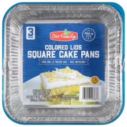 Our Family Foil Square Ck Pns W/Clrd Lds