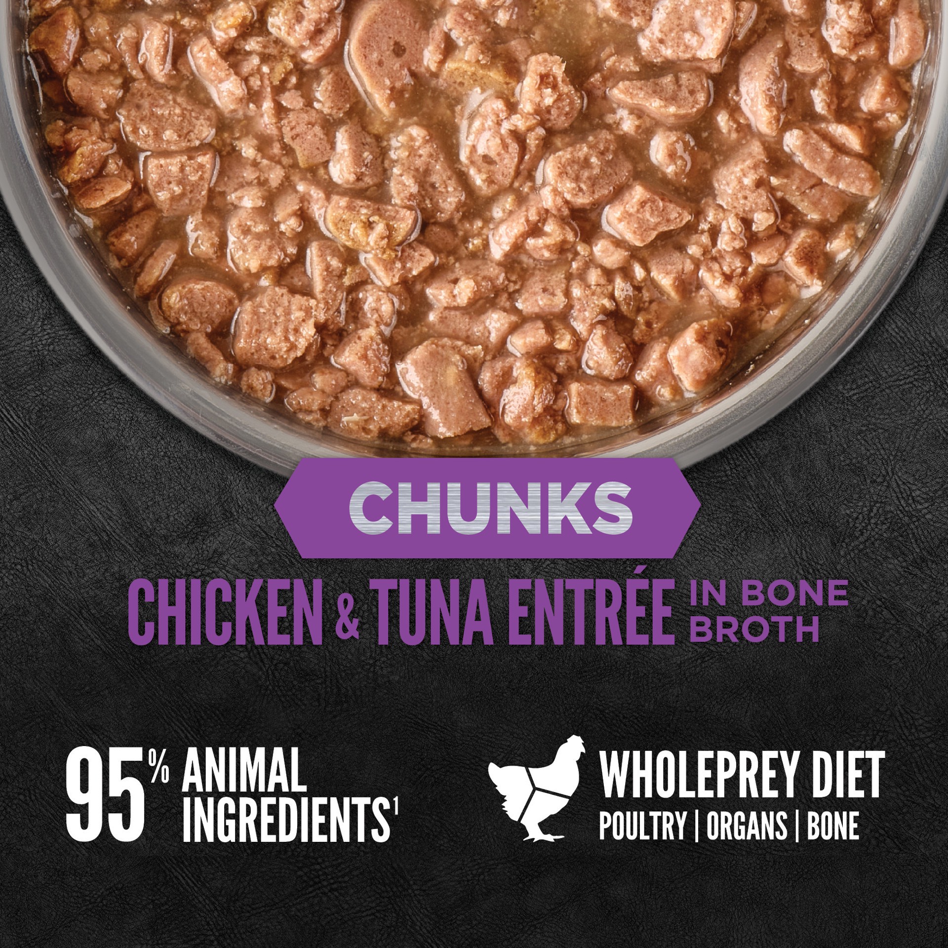 slide 2 of 2, ORIJEN Chunks Chicken & Tuna Entrée for Kittens, 3oz, case of 12 cans, 3 oz