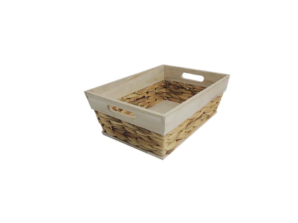 slide 1 of 1, HD Designs Large Tapered Wood Basket, 1 ct