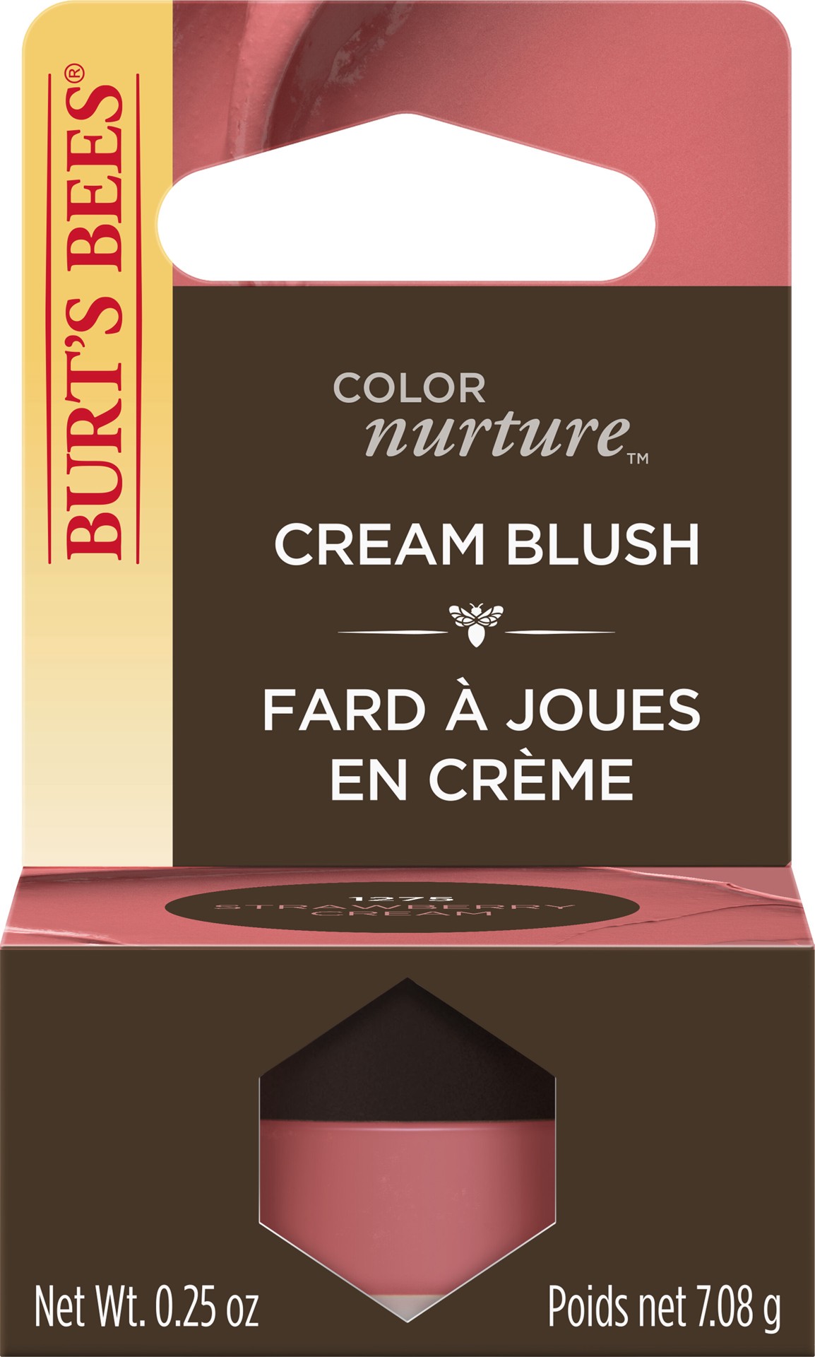 slide 1 of 5, Burt's Bees Color Nurture Moisturizing Cream Blush, Strawberry Cream, 0.25 oz