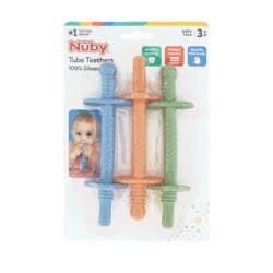 Nuby Silicone Teething Tubes - 3 pack