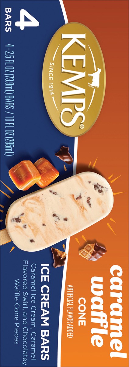slide 8 of 14, Kemps Caramel Waffle Cone Ice Cream Bars, 