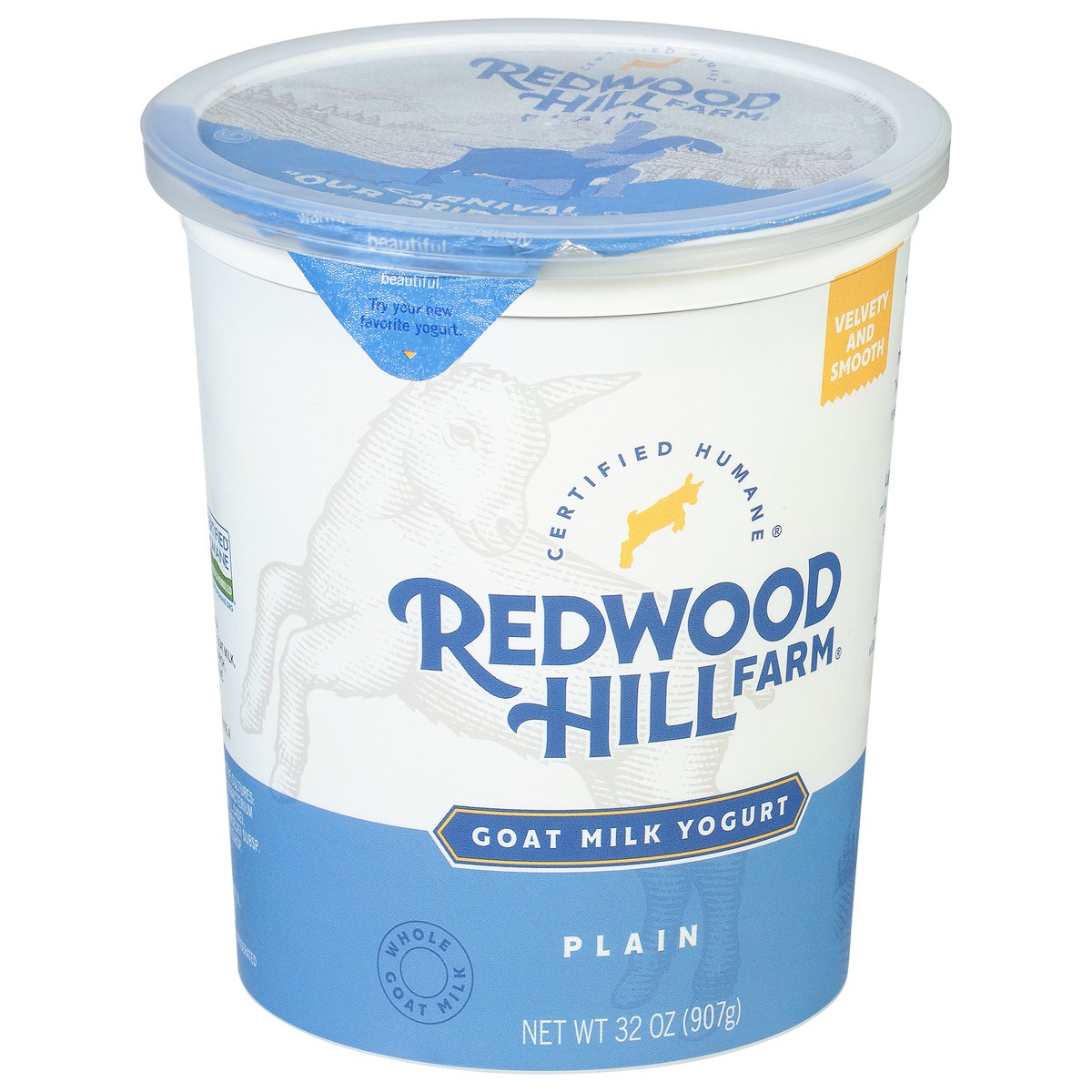 slide 6 of 9, Redwood Hill Farm Plain Goat Milk Yogurt, 32 fl oz