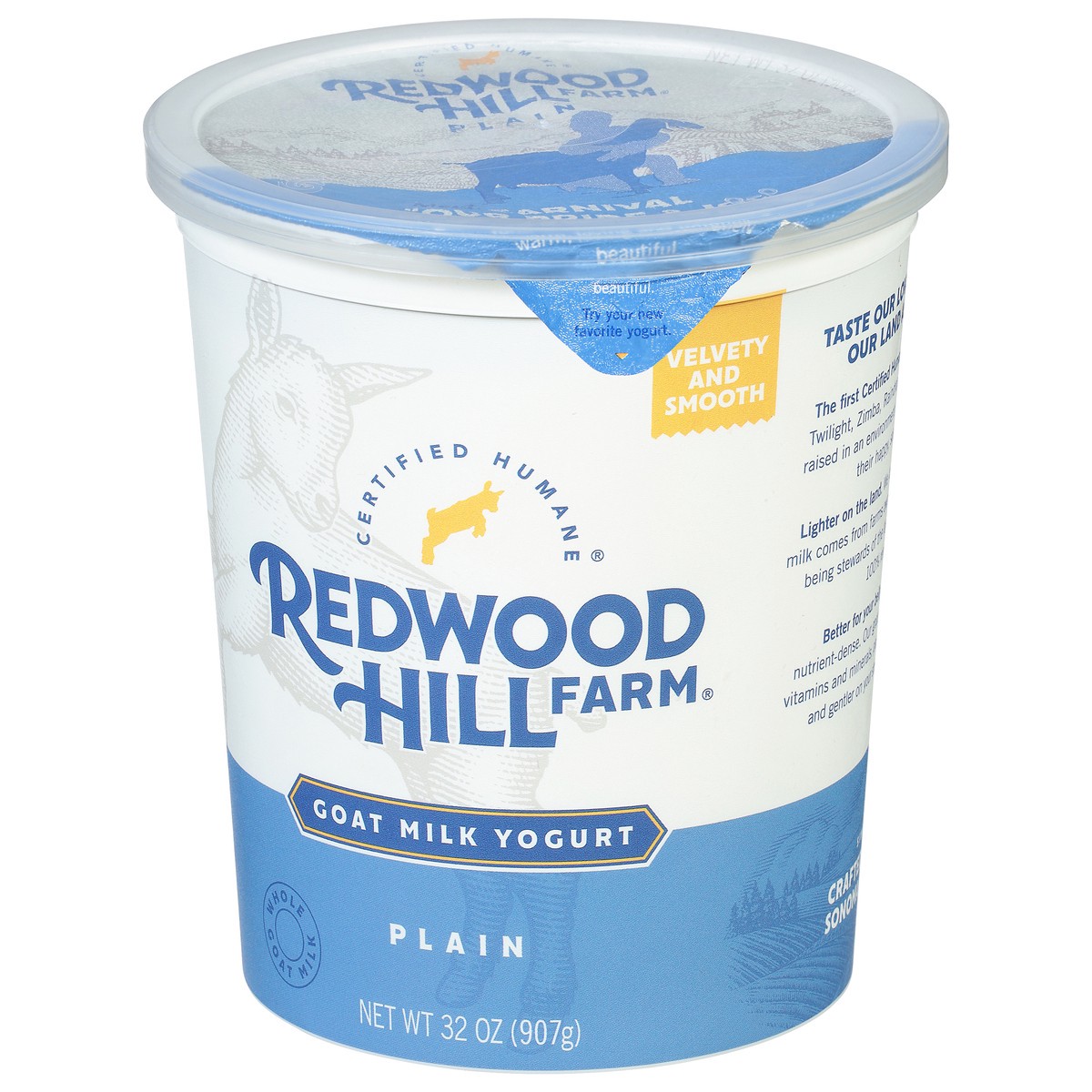 slide 8 of 9, Redwood Hill Farm Plain Goat Milk Yogurt, 32 fl oz