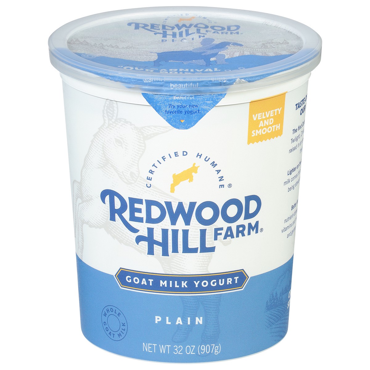 slide 1 of 9, Redwood Hill Farm Plain Goat Milk Yogurt, 32 fl oz