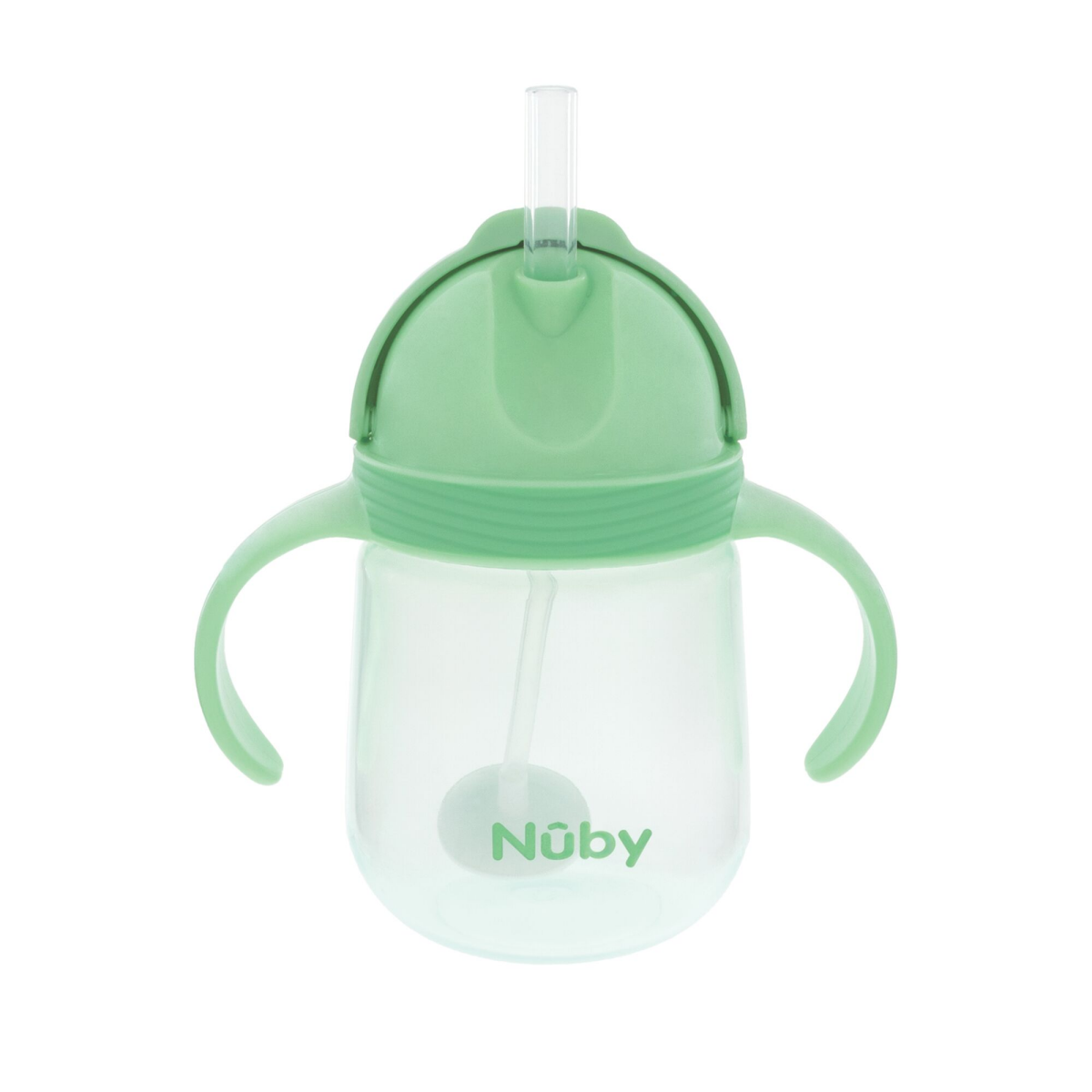 slide 8 of 17, Nuby 12m+ Clik-it Silicone Straw Trainer Cup 2 ea, 2 ct