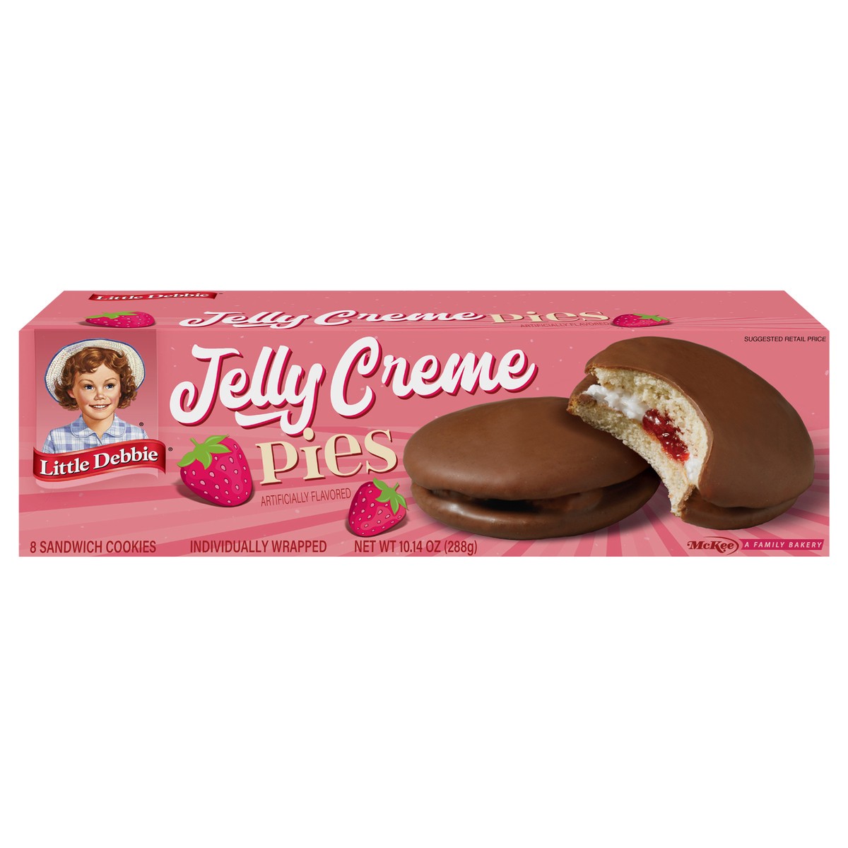 slide 5 of 13, Little Debbie Snack Cakes, Little Debbie Family Pack Jelly Creme Pies, 8 ct