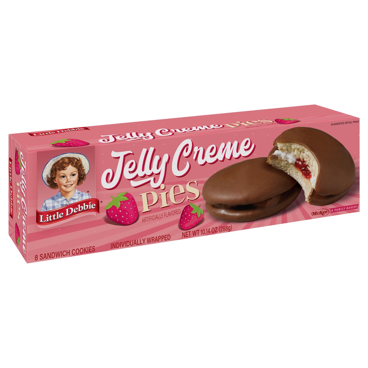 slide 3 of 13, Little Debbie Snack Cakes, Little Debbie Family Pack Jelly Creme Pies, 8 ct