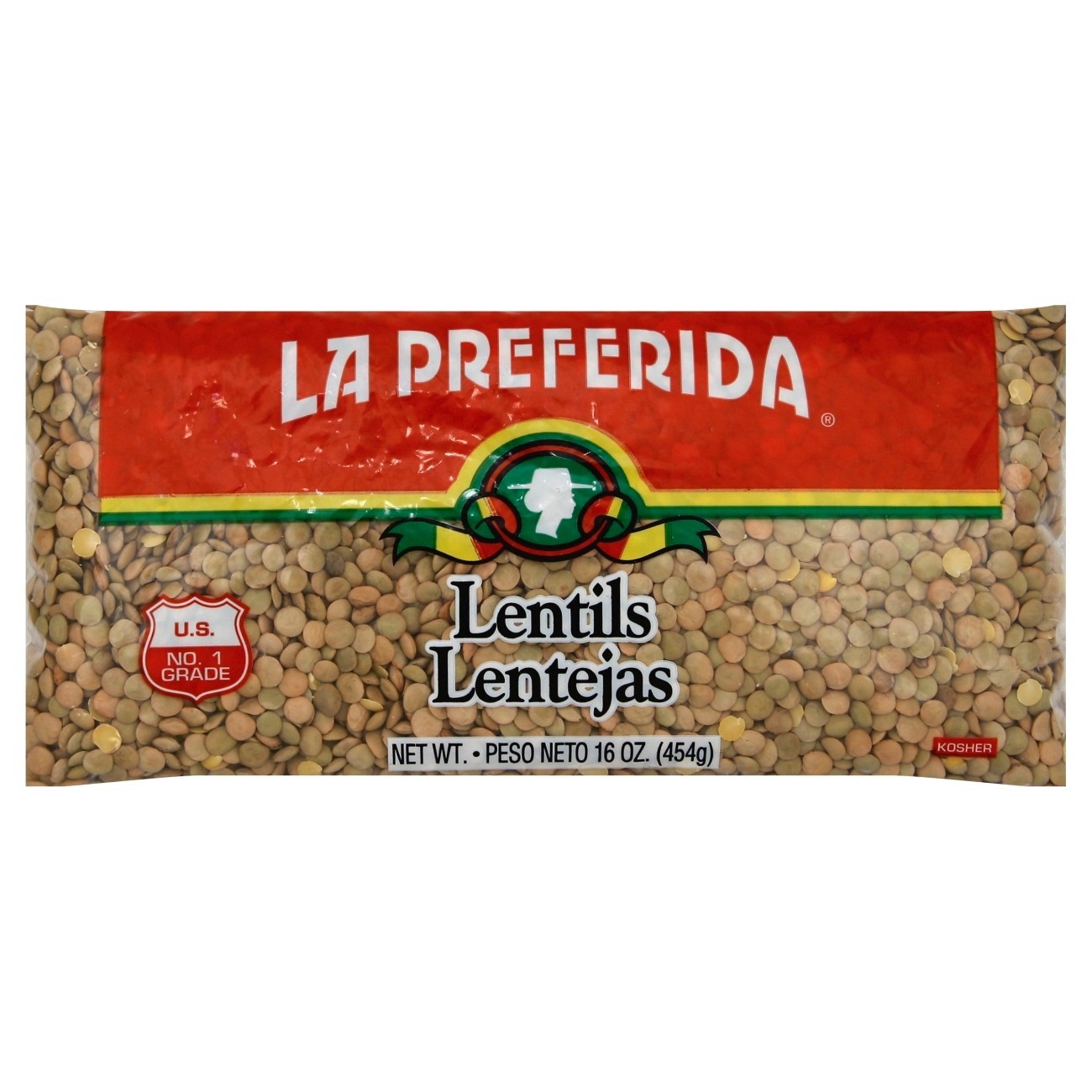 slide 1 of 4, La Preferida Lentils 16 oz, 16 oz