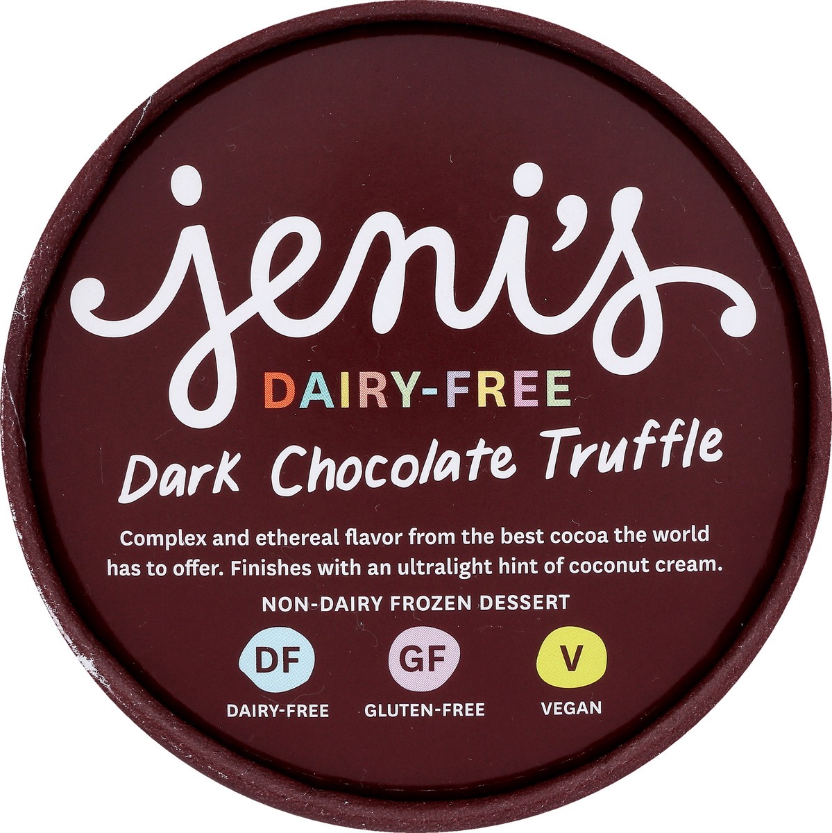 slide 2 of 9, Jeni's Dairy-Free Dark Chocolate Truffle Frozen Dessert 1 pt, 1 pint