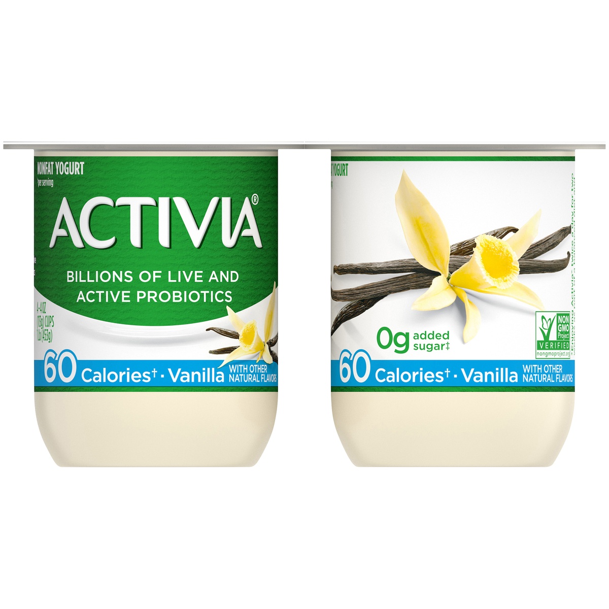 slide 7 of 9, Activia Nonfat Probiotic Vanilla Yogurt Cups, 4 oz