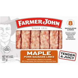 Farmer John Maple Pork Sausage Links - 8 oz/8 ct