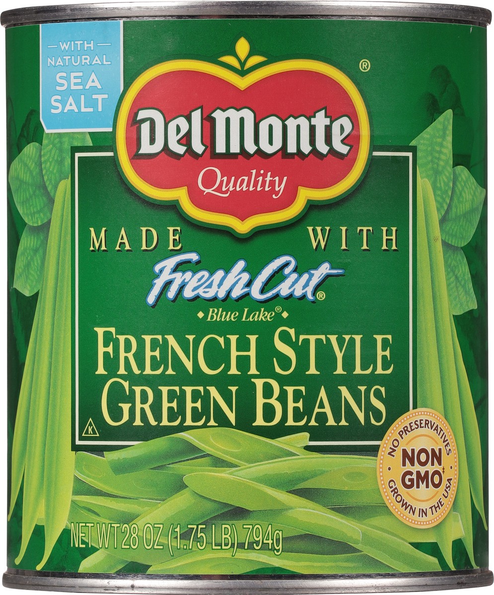 slide 6 of 9, Del Monte Fresh Cut Blue Lake French Style Green Beans, 28 oz