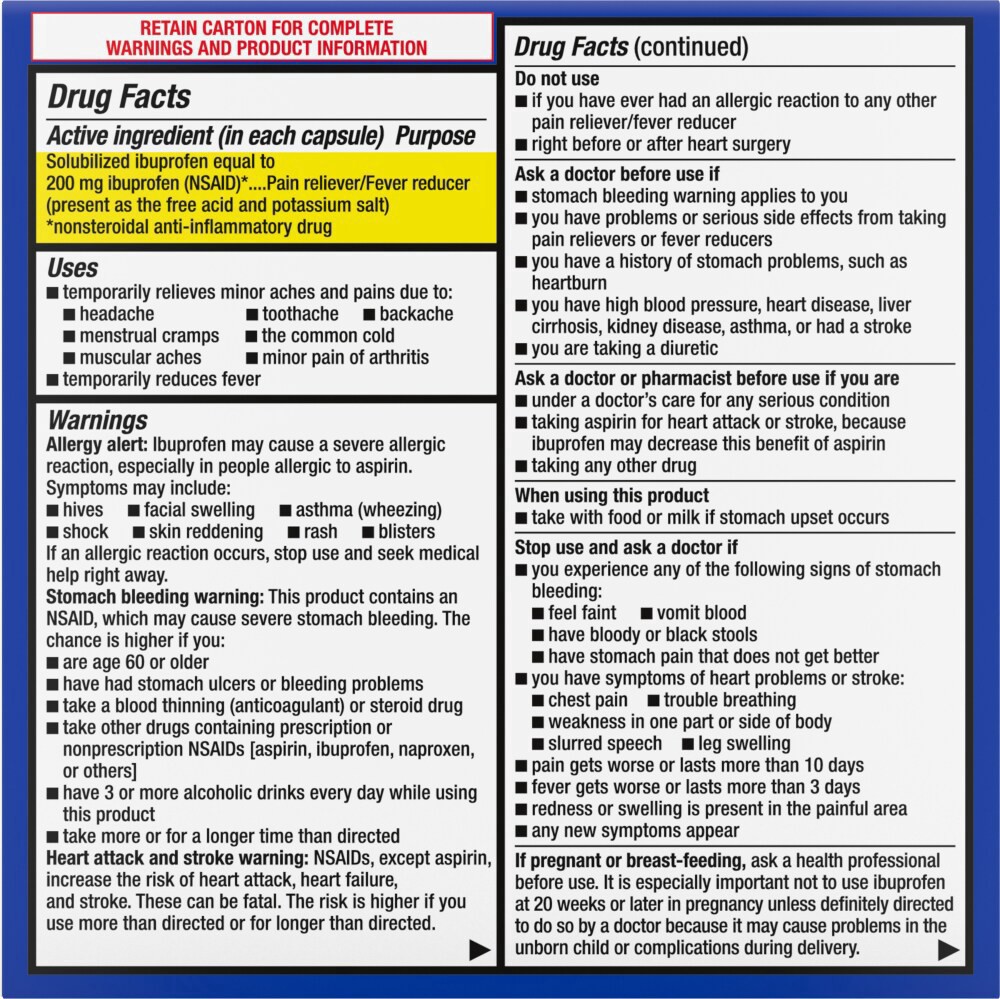 slide 2 of 5, Kroger Ibuprofen Softgels, 2 bottles / 160 ct ea