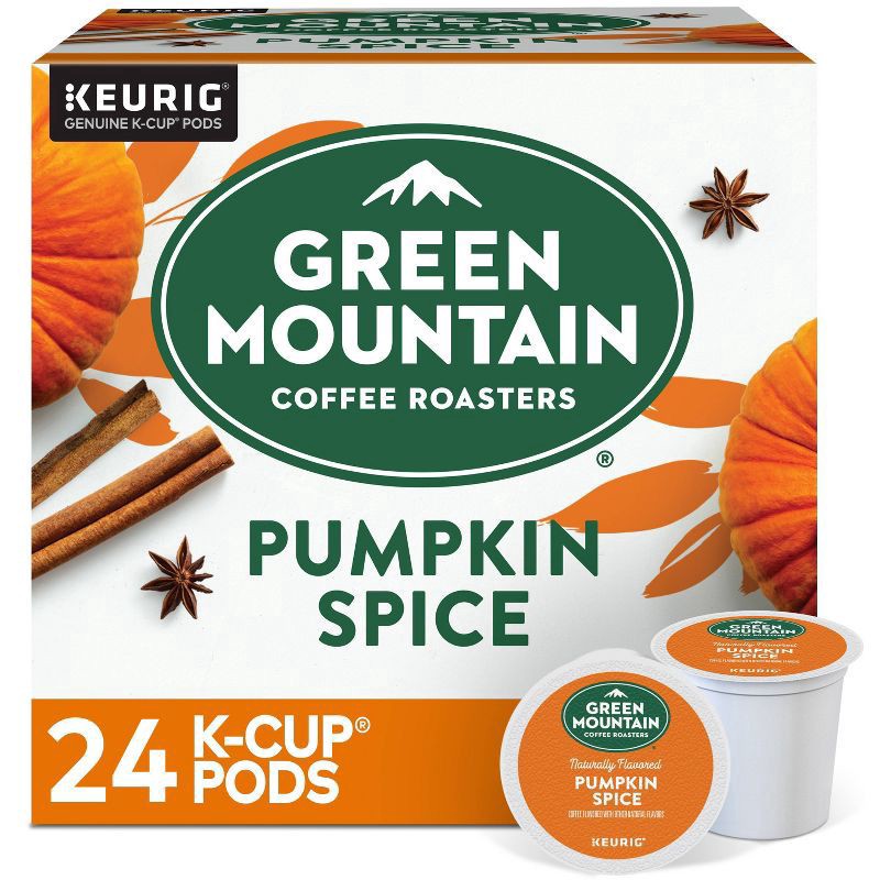 slide 1 of 12, Green Mountain Coffee Green Mountain Coffee Pumpkin Spice Keurig K-Cup Coffee Pods Flavored Coffee Light Roast - 24 ct, 24 ct