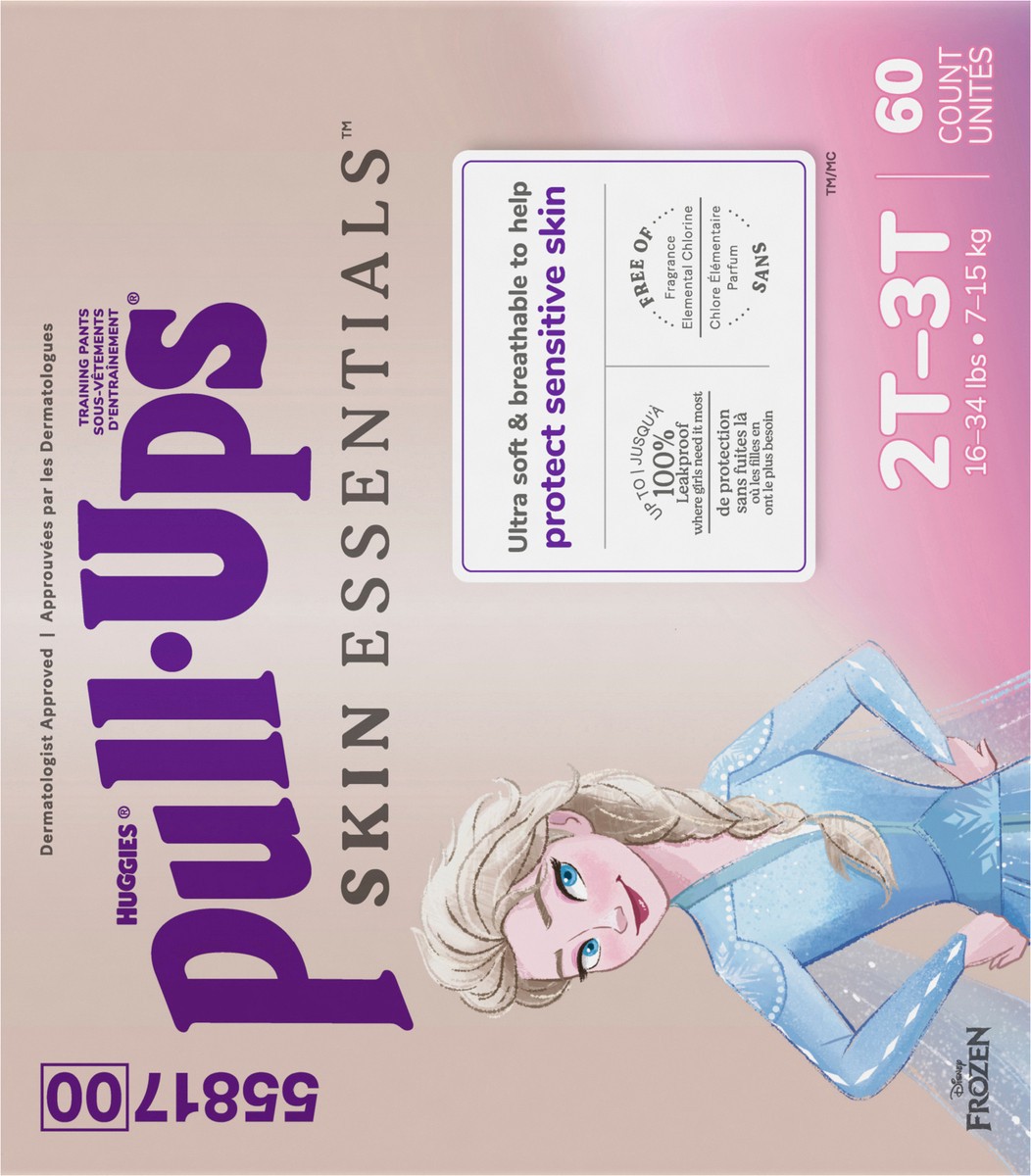 slide 10 of 13, Pull-Ups Skin Essentials Girls' Disposable Training Pants - 2T-3T - 60ct, 60 ct