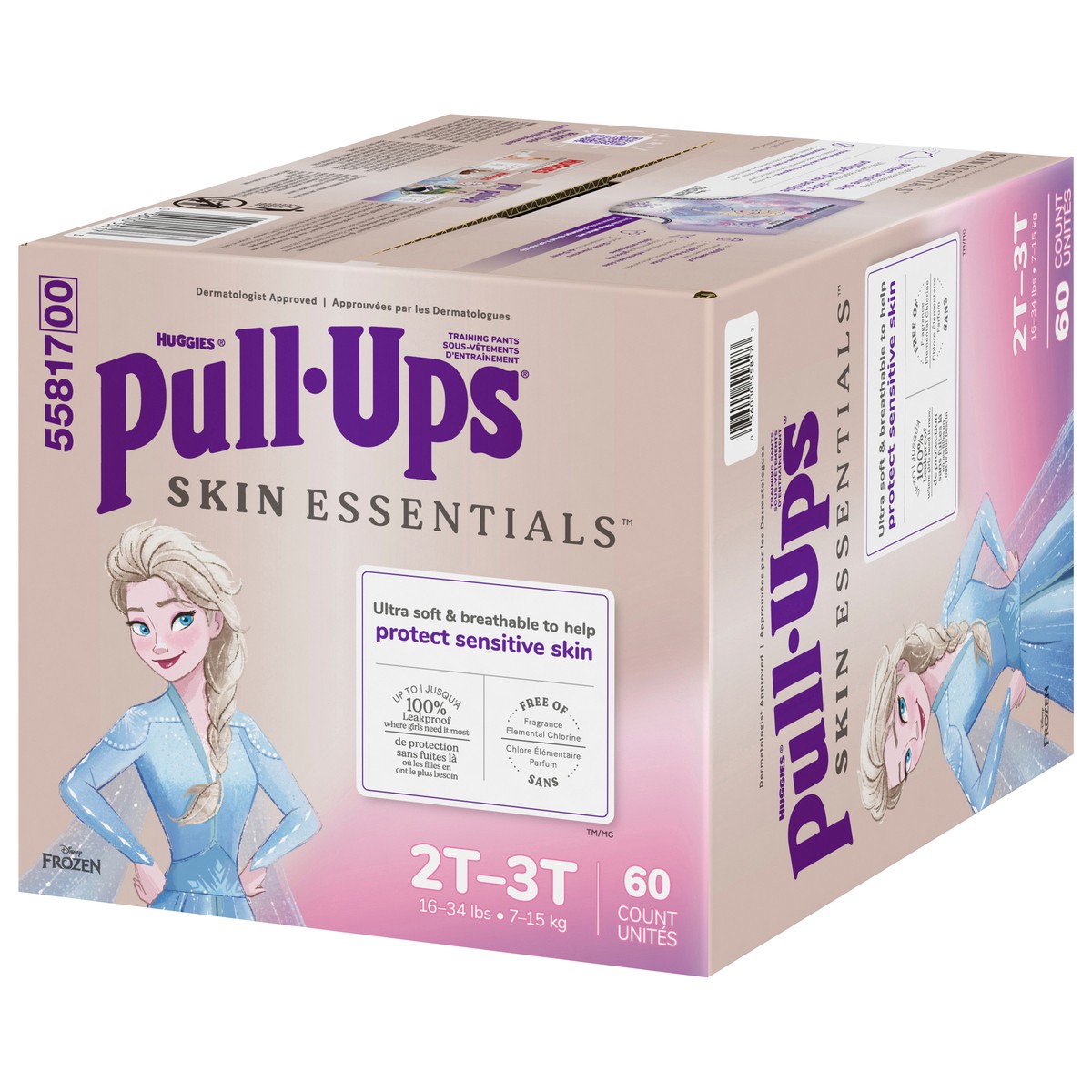 slide 5 of 13, Pull-Ups Skin Essentials Girls' Disposable Training Pants - 2T-3T - 60ct, 60 ct