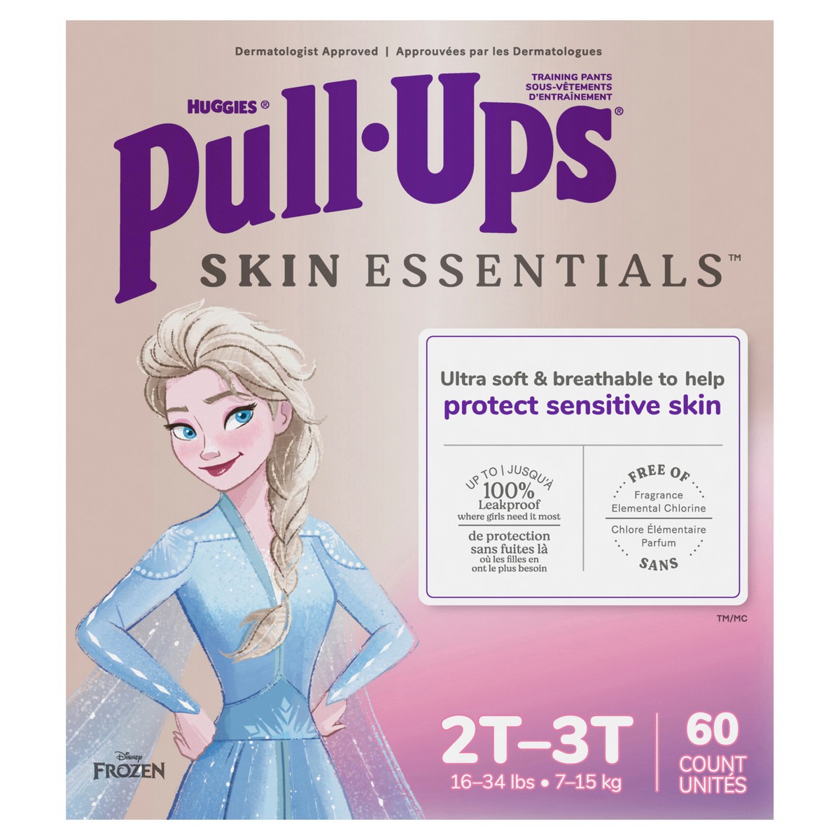 slide 6 of 13, Pull-Ups Skin Essentials Girls' Disposable Training Pants - 2T-3T - 60ct, 60 ct
