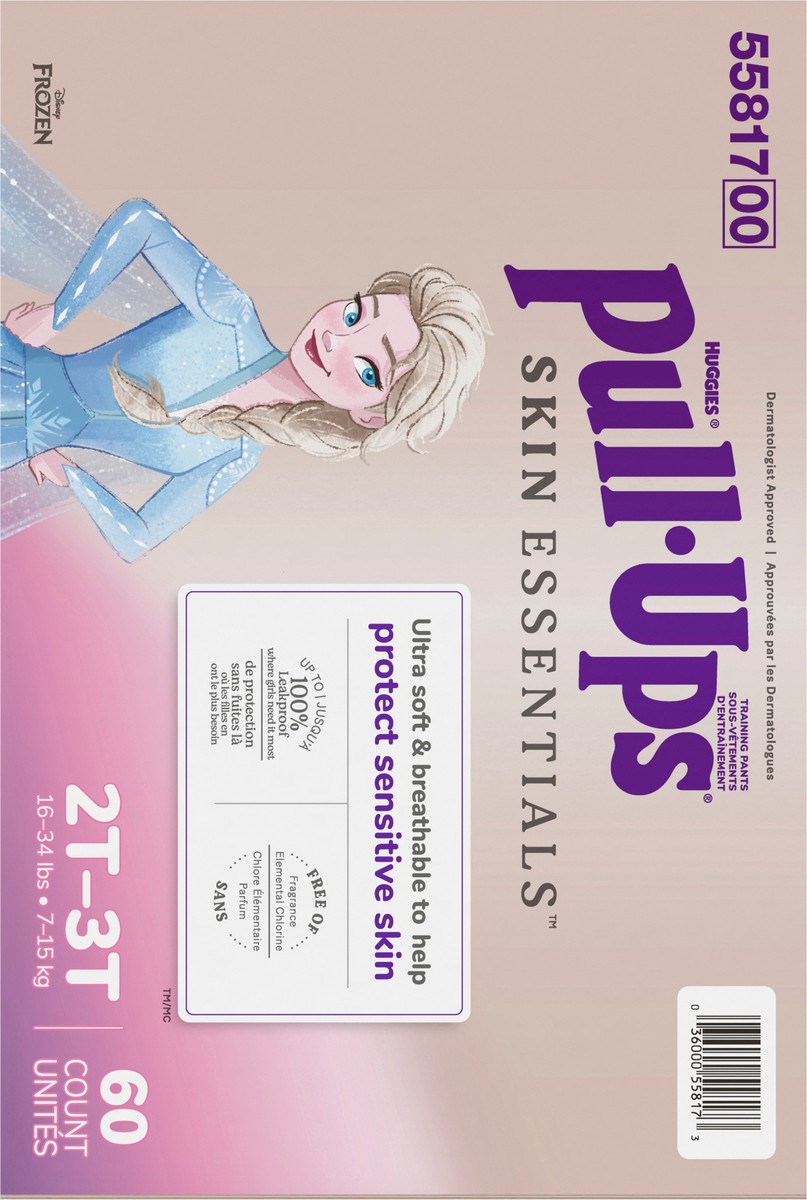 slide 8 of 13, Pull-Ups Skin Essentials Girls' Disposable Training Pants - 2T-3T - 60ct, 60 ct