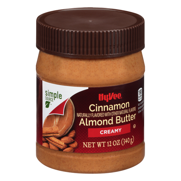 slide 1 of 1, Hy-Vee Creamy Cinnamon Almond Butter, 12 oz